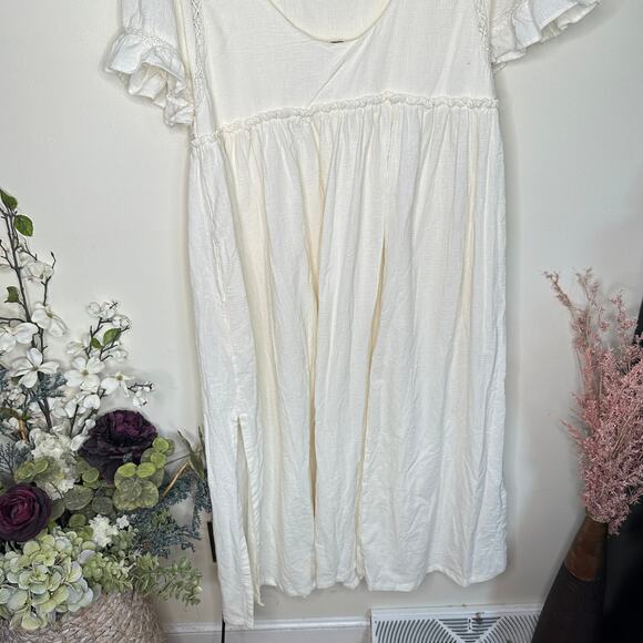 FREE PEOPLE Free-est La Vie Maxi Dress Ivory Cream Sz S {3N39} - Picture 7 of 10